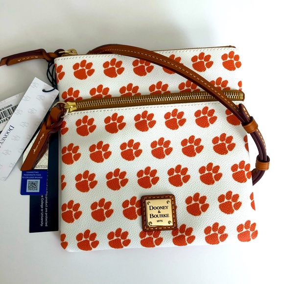 Dooney Clemson University Double Zip Crossbody